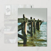 Gulf Coast Mississippi heeft het Briefkaart Pier v (Voorkant / Achterkant)