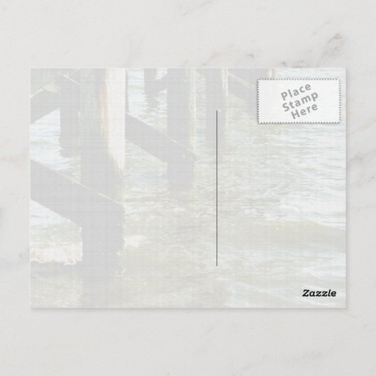 Gulf Coast Mississippi heeft het Briefkaart Pier v (Achterkant)