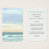 Gulf Coast Peaceful Shores Sunset Visitekaartje (Voorkant /achterkant)