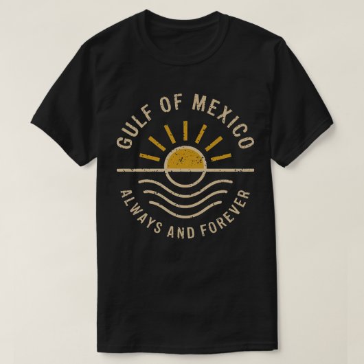 Gulf Coast Travel T-shirt Golf van Mexico T-shirt (Design voorkant)