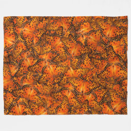 Gulf fritillair of Passion butterflies oranje Fleece Deken
