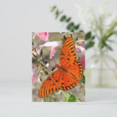 Gulf Fritillary Butterfly Briefkaart (Staand voorkant)