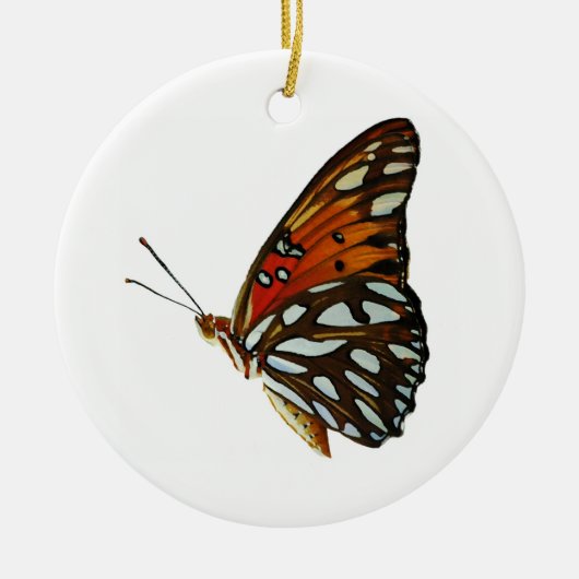 Gulf fritillary butterfly ornament (Voorkant)