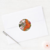 Gulf Fritillary Butterfly-stickers Ronde Sticker (Envelop)