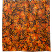 Gulf fritillary Passion oranje brown butterfly Douchegordijn (Voorkant)