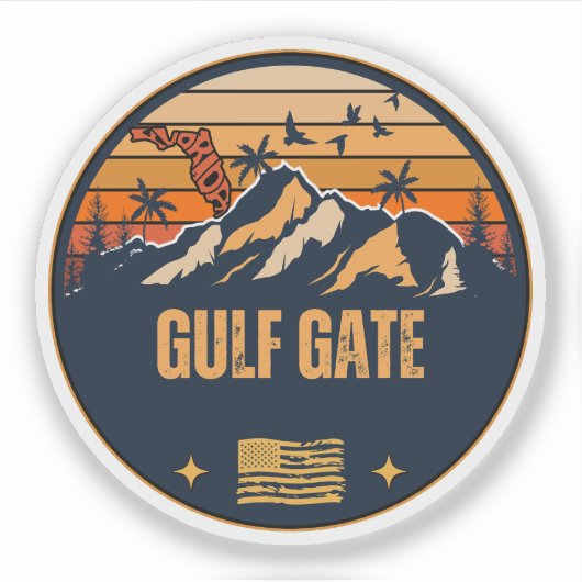 Gulf Gate, Florida Sticker (Voorkant)