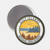 Gulf Islands National Park Reserve Canada Badge Magneet (Voorkant / Achterkant)