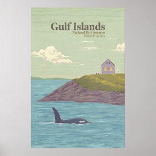 Gulf Islands National Park Reserve Canada Reizen Poster
