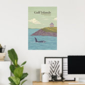 Gulf Islands National Park Reserve Canada Reizen Poster (Thuiskantoor)