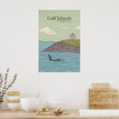 Gulf Islands National Park Reserve Canada Reizen Poster (Keuken)