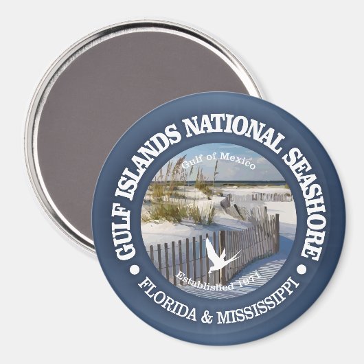 Gulf Islands National Seashore Magneet (Voorkant / Achterkant)