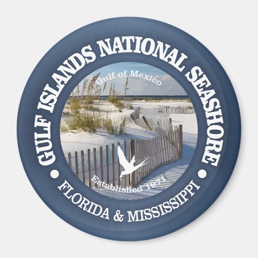 Gulf Islands National Seashore Magneet (Voorkant)