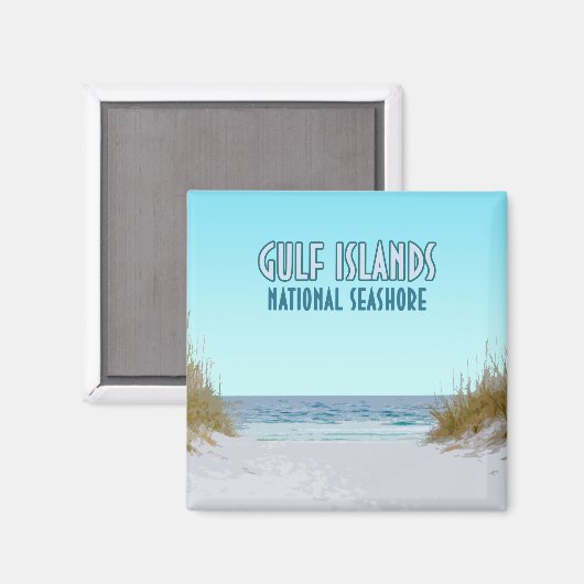 Gulf Islands National Seashore Mississippi Florida Magneet (Voorkant / Achterkant)