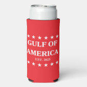 Gulf of America Slim Coozie! Seltzer Can Cooler (Seltzer Achterkant)