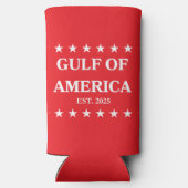 Gulf of America Slim Coozie! Seltzer Can Cooler (Achterkant)