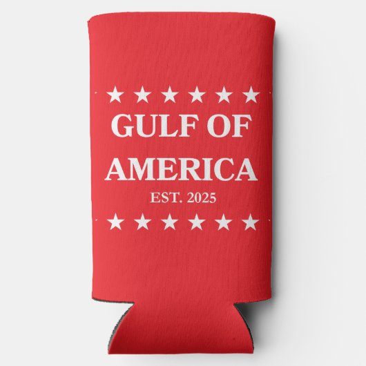 Gulf of America Slim Coozie! Seltzer Can Cooler (Achterkant)