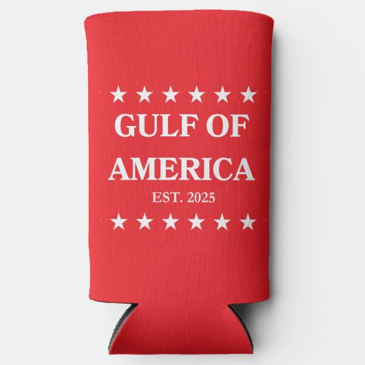 Gulf of America Slim Coozie! Seltzer Can Cooler (Voorkant)