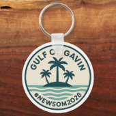 Gulf of Gavin 2028 Newsom Keychain (Voorkant)