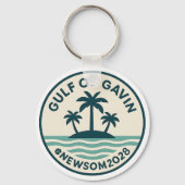 Gulf of Gavin 2028 Newsom Keychain (Achterkant)