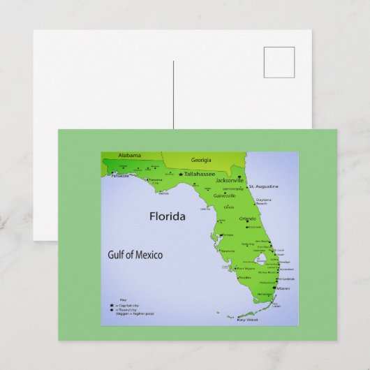 GULF OF MEXICO BRIEFKAART (Voorkant / Achterkant)