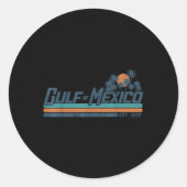 Gulf Of Mexico  Ronde Sticker (Voorkant)