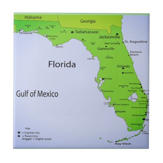 GULF OF MEXICO TEGELTJE (Voorkant)
