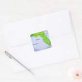 GULF OF MEXICO VIERKANTE STICKER (Envelop)