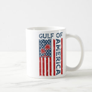 Gulf of US America EST 2025 Amerikaanse vlag (op Koffiemok