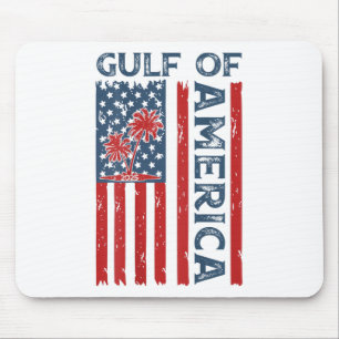 Gulf of US America EST 2025 Amerikaanse vlag (op Muismat