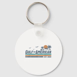 Gulf of US America EST 2025 Retro Beach Me Sleutelhanger