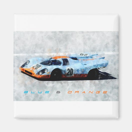 Gulf-Porsche917 Magneet (Voorkant)