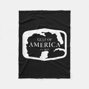 Gulf Retro of America EST 2025 Amerikaanse Mannen Fleece Deken