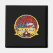 Gulf Retro of America EST 2025 Amerikaanse Mannen  Magneet (Voorkant)