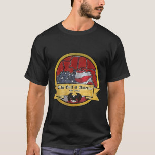 Gulf Retro of America EST 2025 Amerikaanse Mannen T-shirt