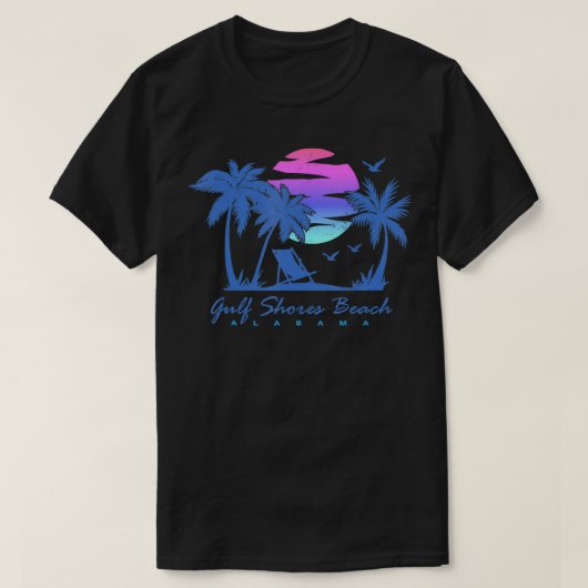 GULF SCHOONT BEACH ALABAMA Spring Break Vacking Tr T-shirt (Design voorkant)