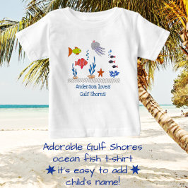 Gulf Shores, AL Fun Ocean Fish met kindernaam