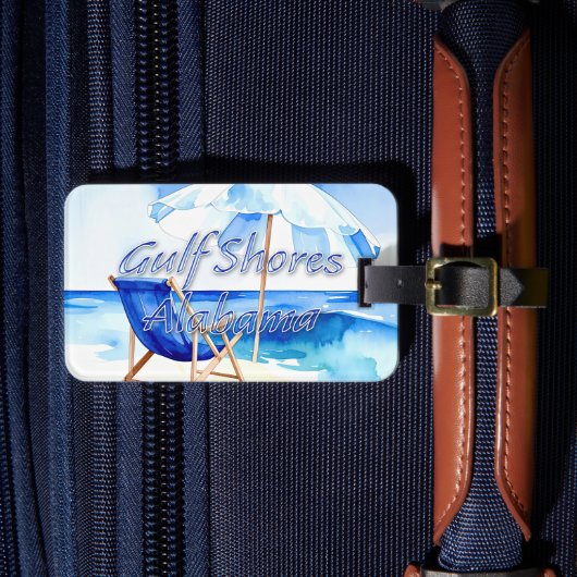 Gulf Shores, Alabama Bagagelabel (Voorkant Insitu 4)