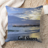 Gulf Shores Alabama Beach Sunrise Pier Kussen (Deken)
