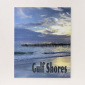 Gulf Shores Alabama Beach Sunrise Pier Legpuzzel (Verticaal)