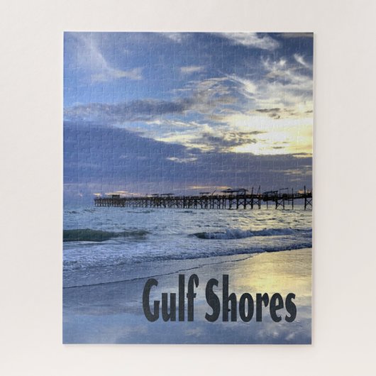 Gulf Shores Alabama Beach Sunrise Pier Legpuzzel (Verticaal)