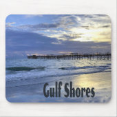 Gulf Shores Alabama Beach Sunrise Pier Muismat (Voorkant)