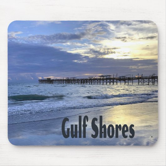 Gulf Shores Alabama Beach Sunrise Pier Muismat (Voorkant)