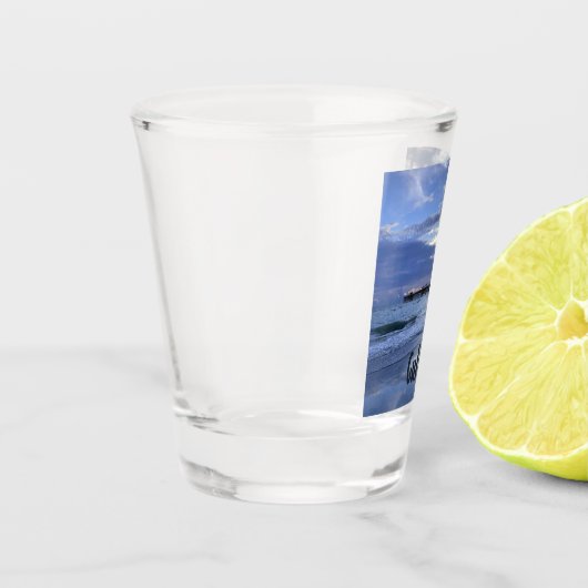 Gulf Shores Alabama Beach Sunrise Pier Shot Glas (Links)