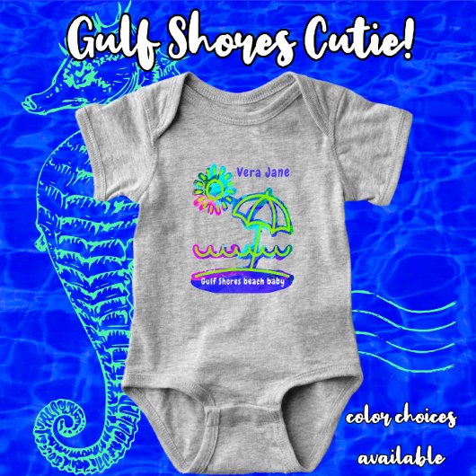 Gulf Shores Alabama Beach Umbrella met Sun Romper