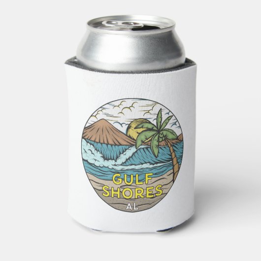Gulf Shores Alabama  Blikjeskoeler (Blikje Achterkant)