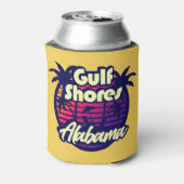 Gulf Shores Alabama Blikjeskoeler (Blikje Achterkant)