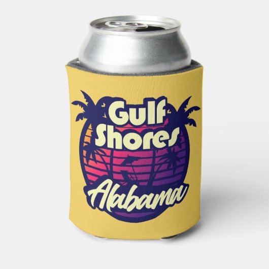 Gulf Shores Alabama Blikjeskoeler (Blikje Achterkant)