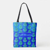 Gulf Shores Alabama  Blue Scallop Shell Tote Bag (Achterkant)