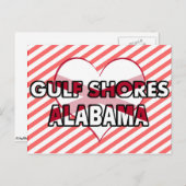 Gulf Shores, Alabama Briefkaart (Voorkant / Achterkant)