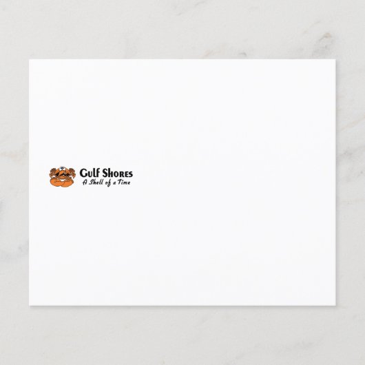 Gulf Shores Alabama Crab Flyer (Voorkant)